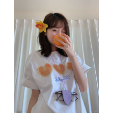 批发高品质纯棉200克精梳紧密100%棉直播同品（前<b class='q'>印花</b>）宽松短袖<b class='q'>t</b><b class='q'>恤</b>女