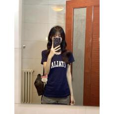 批发高品质纯棉220克40支食毛+手感有弹力印花<b class='q'>修身</b>收腰短袖t恤女