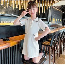 批发女童<b class='q'>夏</b>装连衣裙2025新款洋气时髦中大童装儿童甜美小香风公主裙子