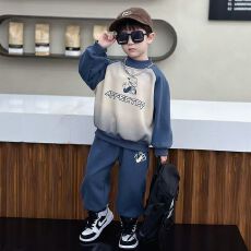 批发<b class='q'>男童</b><b class='q'>春</b>秋装套装2025新款男孩衣服春秋款休闲运动卫衣潮流两件套