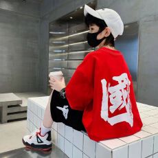 批发【纯棉套装宽松版200克短袖+纯棉裤子儿童女童<b class='q'>男童</b>短<b class='q'>袖</b>夏童装套装