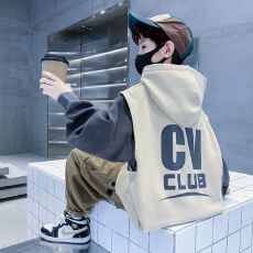 批发男童春秋装卫衣2025新款洋气<b class='q'>儿童</b>秋款时髦帅酷<b class='q'>马甲</b>配卫衣两件套潮