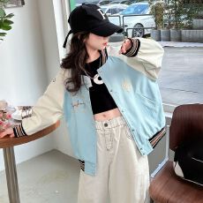 批发<b class='q'>女童</b>外套<b class='q'>春秋款</b>2025新款洋气中大童学院风休闲秋装童装棒球服上衣