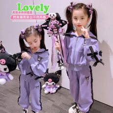 批发女童秋装套装2025新款儿童洋气卫衣外套裤子女宝宝休闲秋季两件套