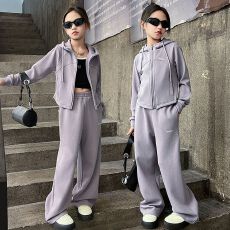 批发女童秋装套装2025新款网红洋气中大儿童装春秋款休闲运动服两件套