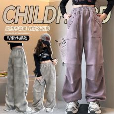批发<b class='q'>女</b><b class='q'>童</b>新款时尚扎染工艺脏脏裤2025年春装新款