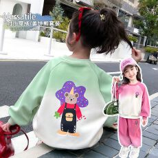 批发女童秋装<b class='q'>卫衣</b><b class='q'>套装</b>2025新款儿童洋气休闲运动两件套<b class='q'>宝宝</b>春秋款衣服