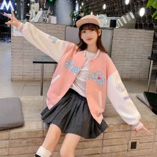 批发女童棒球服星黛露外套春秋新款休闲运动开衫<b class='q'>儿童</b>洋气韩版<b class='q'>夹克</b>外套