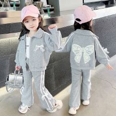 批发<b class='q'>女童</b>春<b class='q'>秋</b>套装2025新款儿童洋气时髦宝宝休闲秋季纯棉运动秋装卫衣