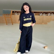 批发女童套装春秋款2025新款<b class='q'>儿童</b>洋气潮炸街超好看休闲运动秋装三件套