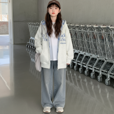 批发<b class='q'>女童</b>连帽<b class='q'>外套</b>2025秋装新款儿童韩系格子拼接卫衣大童<b class='q'>春秋</b>刺绣上衣