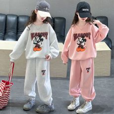 批发女童春装洋气套装2025新款大童女装时髦12女孩春秋运动服初中生15