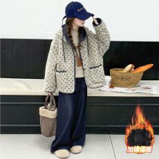 批发原版质量 套夹棉内里 女童加厚<b class='q'>外套</b>秋冬新款中大童<b class='q'>儿童</b>夹棉羊羔毛