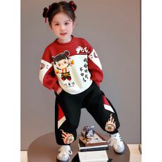批发哪吒魔童2025新款品质时尚儿童秋冬装<b class='q'>男</b>童<b class='q'>长</b>袖<b class='q'>休闲</b>套装有后包领