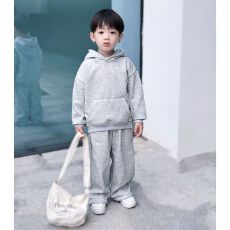 批发<b class='q'>男</b><b class='q'>童</b>痞帅潮酷套装秋冬款男宝宝运动连帽卫衣卫裤两件