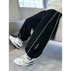 批发【欧棉绒复真超】男童裤子休闲裤冬装儿童运动裤男孩百搭长裤加绒