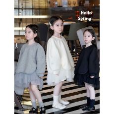 批发【纯棉华棉拼接<b class='q'>网纱</b>】女童公主<b class='q'>裙</b>秋季洋气时髦拼接连衣<b class='q'>裙</b>蓬蓬<b class='q'>裙</b>