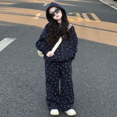 批发<b class='q'>女童</b><b class='q'>春秋</b>款<b class='q'>套装</b>新款2026秋装洋气女时髦韩系大童外套运动<b class='q'>套装</b>儿童