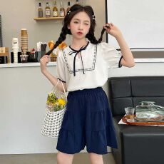 批发<b class='q'>女童</b>夏<b class='q'>季</b><b class='q'>套装</b>2026新款裙子女孩洋气时髦雪纺<b class='q'>套装</b>裙大童裙裤两件套