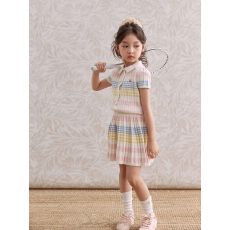 批发<b class='q'>女</b><b class='q'>童</b><b class='q'>连衣</b><b class='q'>裙</b>夏装2026新款洋气儿<b class='q'>童</b>条纹短袖公主裙<b class='q'>女</b>孩夏季套装裙子