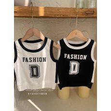 批发韩国<b class='q'>童装</b>女童时髦背心无袖上衣夏装<b class='q'>新款</b>儿童打底衫纯棉时髦吊带衫