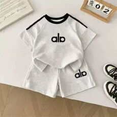 批发100%棉【纯棉】儿<b class='q'>童</b>夏季新款运动印花两件<b class='q'>套装</b>