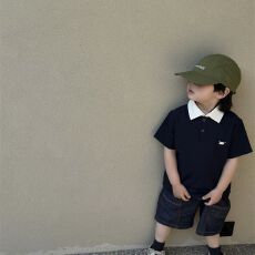 批发纯棉POLO衫【刺绣工艺】男童短袖t恤<b class='q'>宝宝</b>洋气拼色上衣