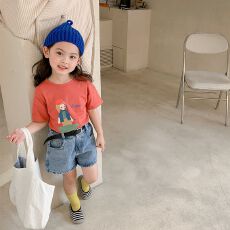 批发女童短袖T恤夏装2026新款婴儿童纯棉半袖小宝宝洋气<b class='q'>韩版</b>夏季上衣