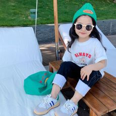 批发<b class='q'>男</b>女童短袖T恤<b class='q'>韩版</b>上衣宝宝2026年夏季新款纯棉夏装小中大儿童t潮