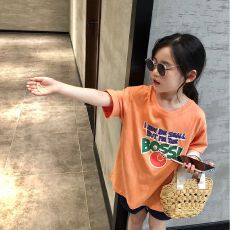 批发<b class='q'>男</b>女童短袖T恤<b class='q'>韩版</b>上衣宝宝2026年夏季新款纯棉夏装小中大儿童t潮