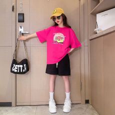 批发<b class='q'>男</b>女童短袖T恤<b class='q'>韩版</b>上衣宝宝2026年夏季新款纯棉夏装小中大儿童t潮