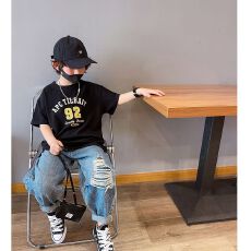 批发<b class='q'>男</b>女童短袖T恤<b class='q'>韩版</b>上衣宝宝2026年夏季新款纯棉夏装小中大儿童t潮