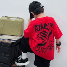 批发<b class='q'>男</b>女童短袖T恤<b class='q'>韩版</b>上衣宝宝2026年夏季新款纯棉夏装小中大儿童t潮