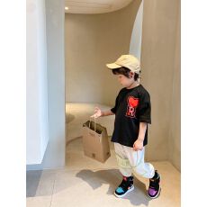 批发童装儿童t恤短袖2021新款夏季男童宽松纯棉上衣<b class='q'>宝宝</b>潮体恤