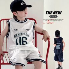 批发<b class='q'>男童</b>夏<b class='q'>装</b>套装2026新款背心运动球衣中大儿童夏季男孩速干篮球服潮