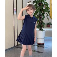 批发<b class='q'>女童</b>连<b class='q'>衣裙</b>夏季2026新款儿童巨好看夏装公主裙子大童学院风POLO裙