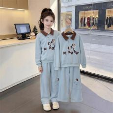 批发女<b class='q'>童</b><b class='q'>套装</b><b class='q'>春</b>季新款中大儿<b class='q'>童</b>洋气孩春装运动服两件套女孩运动<b class='q'>套装</b>