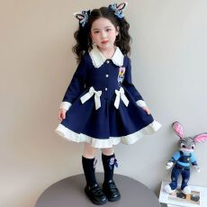 批发女童<b class='q'>连衣裙</b>春季新款儿童宝宝<b class='q'>可爱</b>卡通裙子小女孩时尚公主裙春装