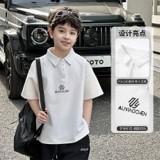 批发男童polo衫短袖时尚夏季韩版2026新款帅气男孩上衣大儿童夏装外穿