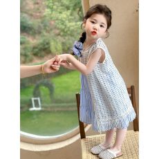 批发女童连衣裙套装新款2026<b class='q'>夏</b>季洋气罩衫裙吊带裙儿童度假风裙子潮童