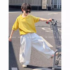 批发男童套装<b class='q'>夏</b>装2026新款男孩休闲帅气薄款POLO衫<b class='q'>夏</b>季儿童两件套潮酷