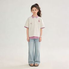 批发<b class='q'>女</b><b class='q'>童</b>短袖t恤2026新款夏季儿童爆款韩版职场风polo衫女孩<b class='q'>夏装</b>体恤