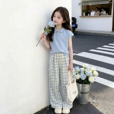 批发女童<b class='q'>夏</b><b class='q'>套装</b>2026新款儿童夏季小女孩独特漂亮衣服女大童青少年上衣