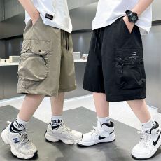 批发速干运动短裤<b class='q'>男</b>童<b class='q'>夏</b>季<b class='q'>裤子</b>儿童工装裤短裤五分裤（100聚酯纤维）