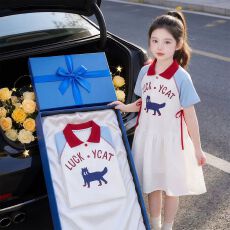 批发2026超火<b class='q'>女</b><b class='q'>童</b><b class='q'>裙子</b>夏季新款儿童超好看韩系连衣裙小女孩夏装polo裙