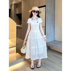 批发2026新款夏<b class='q'>儿童</b>多巴胺小洋裙高级感小学生套装女