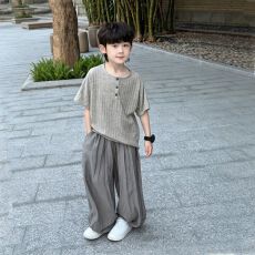 批发男<b class='q'>童</b><b class='q'>夏装</b><b class='q'>长</b>裤短袖套装痞帅炸街洋气小少爷夏款儿<b class='q'>童</b>夏季2026新款潮