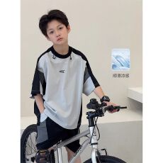 批发<b class='q'>男童</b>夏<b class='q'>套装</b>2026新款炸街痞帅儿童篮球服装男孩夏季运动服两件套夏
