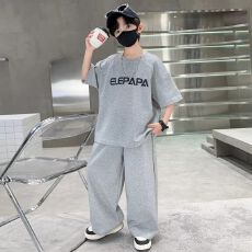 批发儿<b class='q'>童装男童</b>夏装薄款<b class='q'>套装</b>2026新款夏季中大童运动短袖夏款帅气时髦