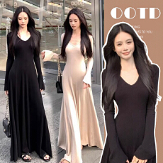 批发秋冬新款孕妇装韩版修身显瘦孕妇连衣裙<b class='q'>百搭</b>打底孕妇裙